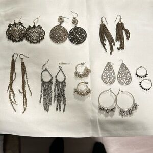 Variety of earrings from Banana Republicpublic and Club Monaco